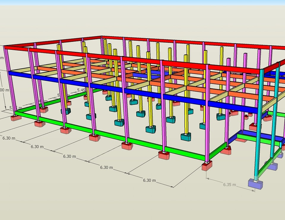อาคารโกดังเก็บสินค้า คาน เสา Precast พระประแดง - Image 2